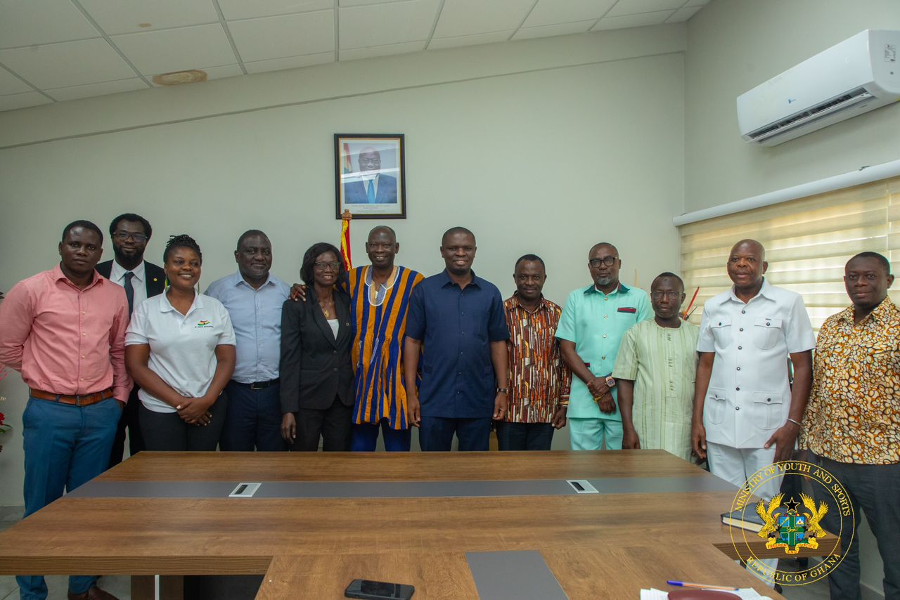  Minister for Youth and Sports welcomes new executives of Ghana Athletics