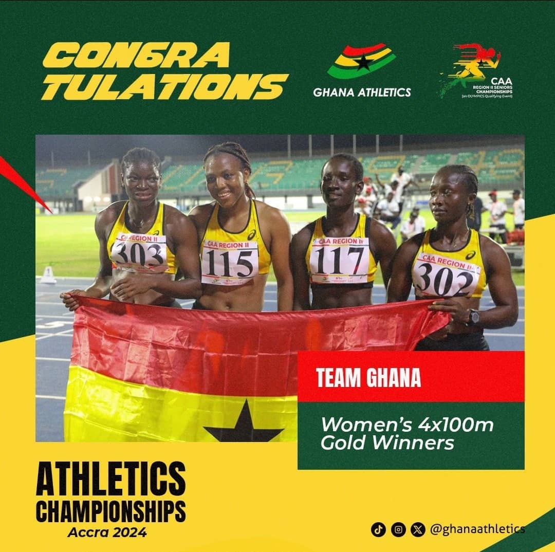 Athletics : Ghana wins 25 medals as CAA Region II Athletics Championship ends on a high note.